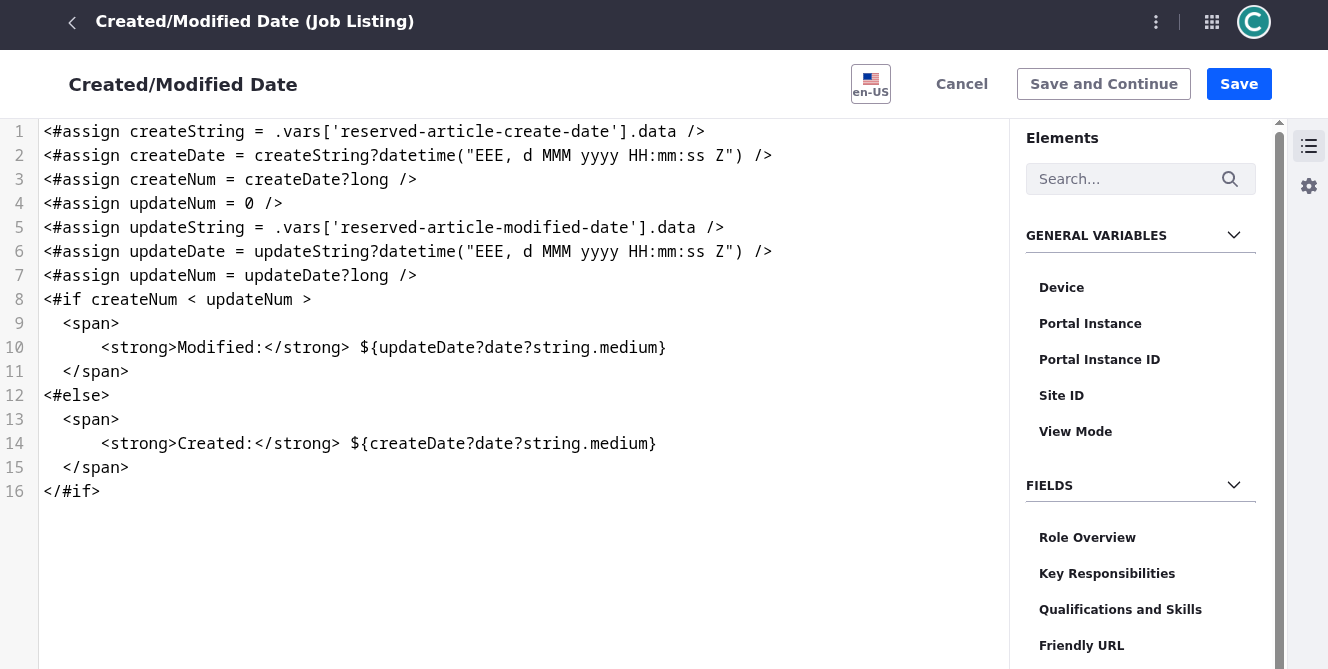 You can create web content templates that use FreeMarker to render specific types of content and assets.
