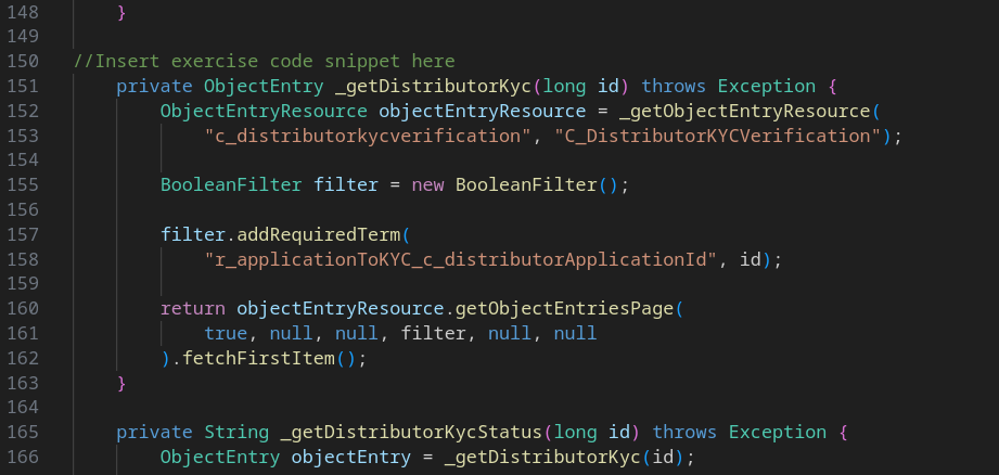 Paste the copied code snippet and save the file.