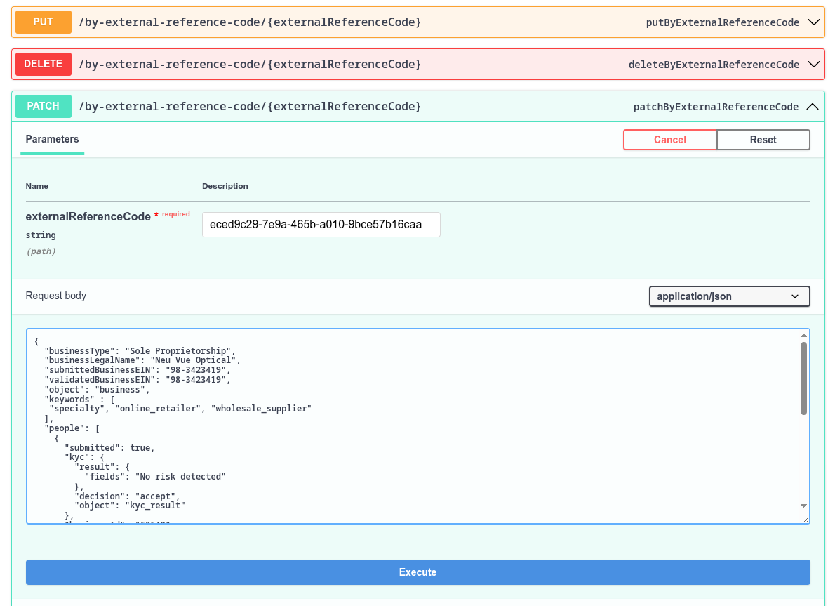 Copy the file's contents into the Request body field.