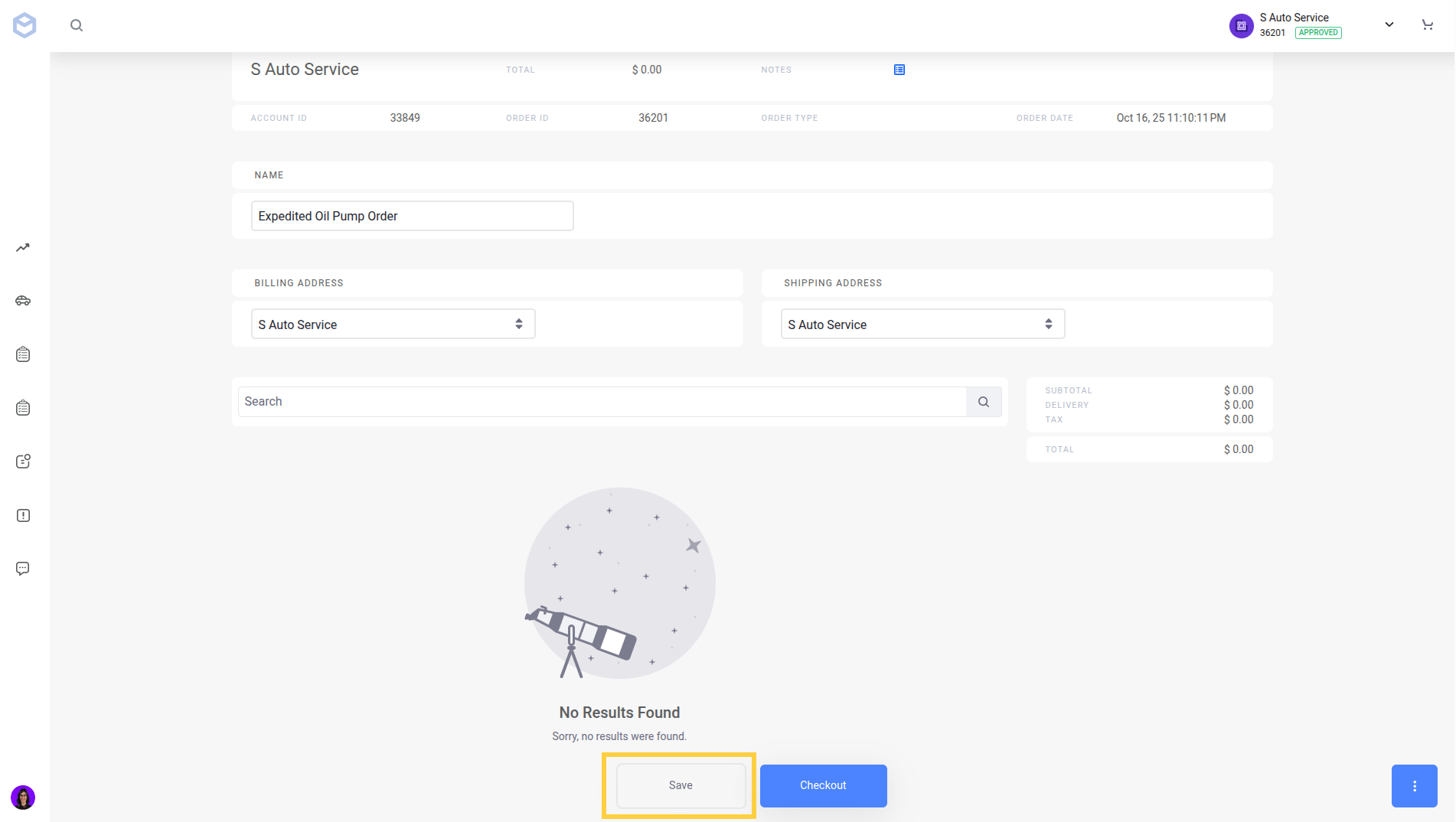 Liferay UI screenshot: The Save button is at the bottom of the screen, below all entered values.