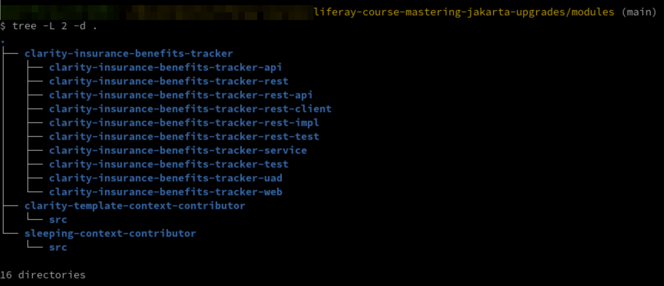 Confirm these modules are present in the folder.